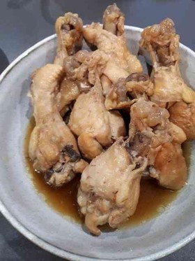 簡単*圧力鍋で手羽元のぽん酢煮